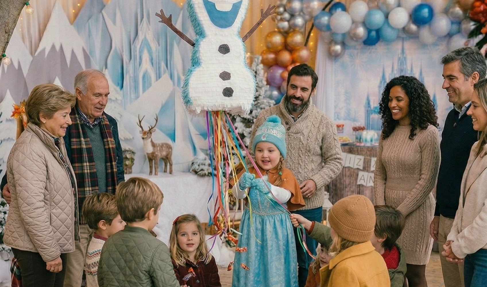 Festa infantil temática com família e animação